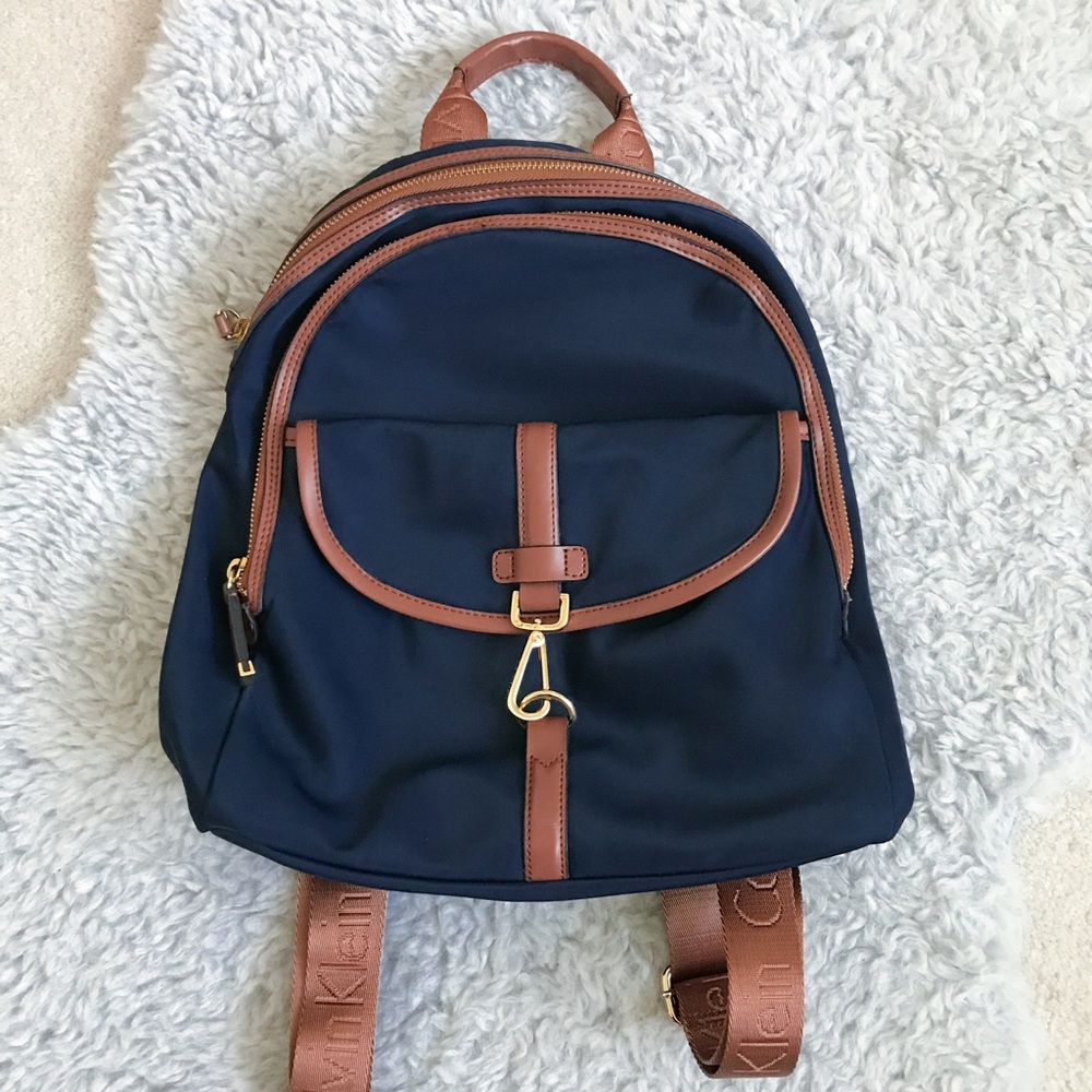 [LIKE NEW] Navy Blue Calvin Klein Backpack
